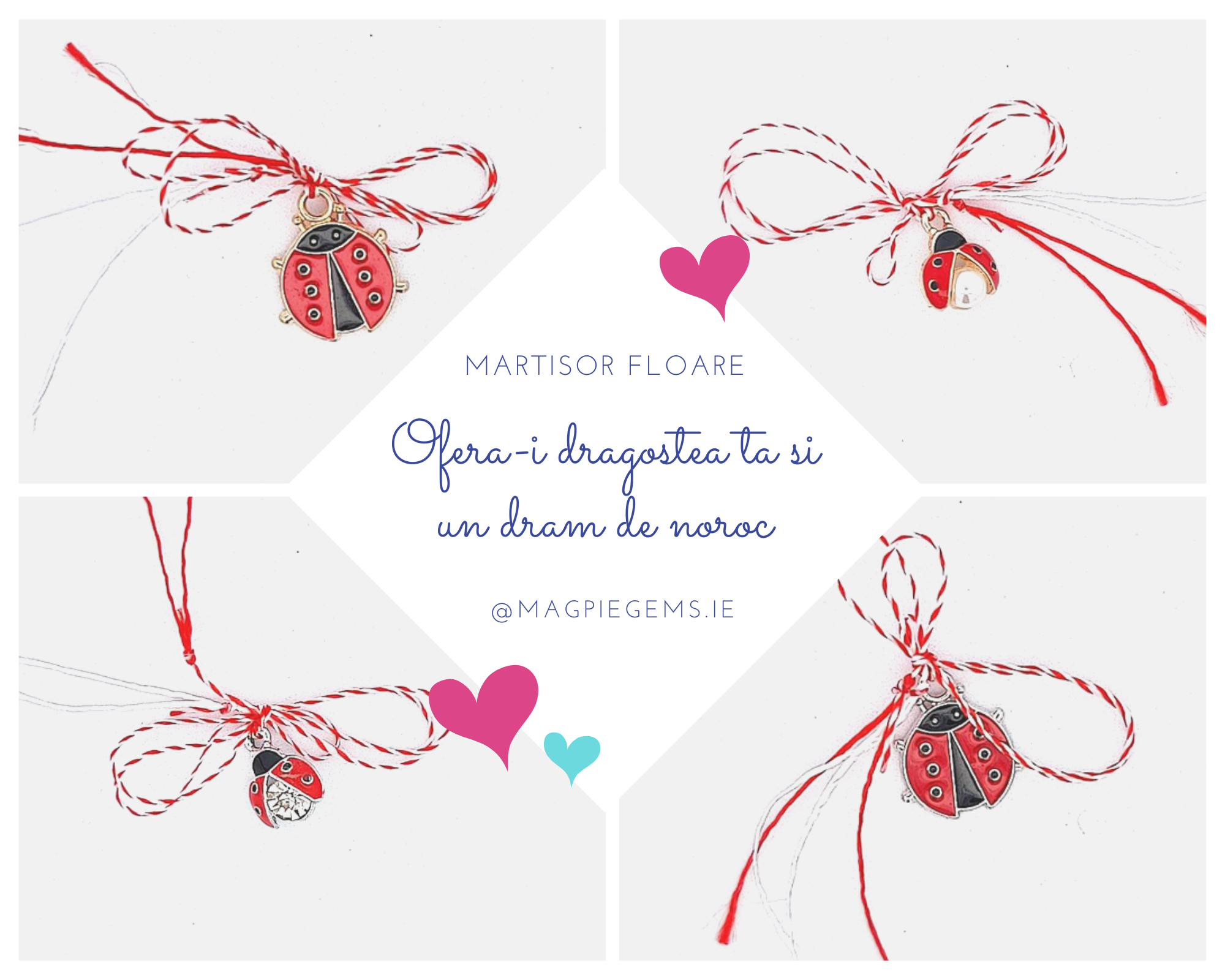 Martisoare Ladybug Whispers Martisor Collection for Children