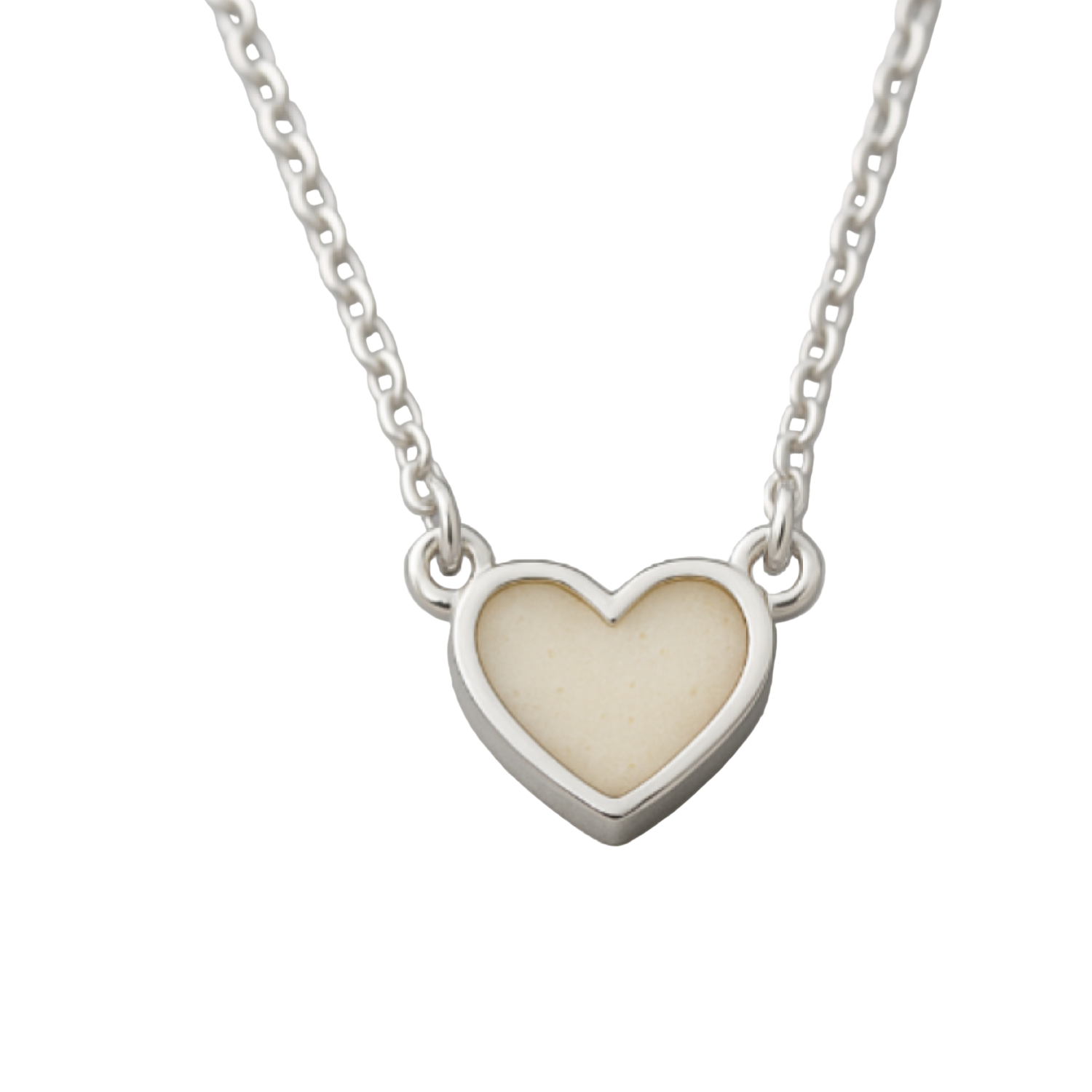 Heart Breastmilk Necklace – Sterling Silver Keepsake Pendant