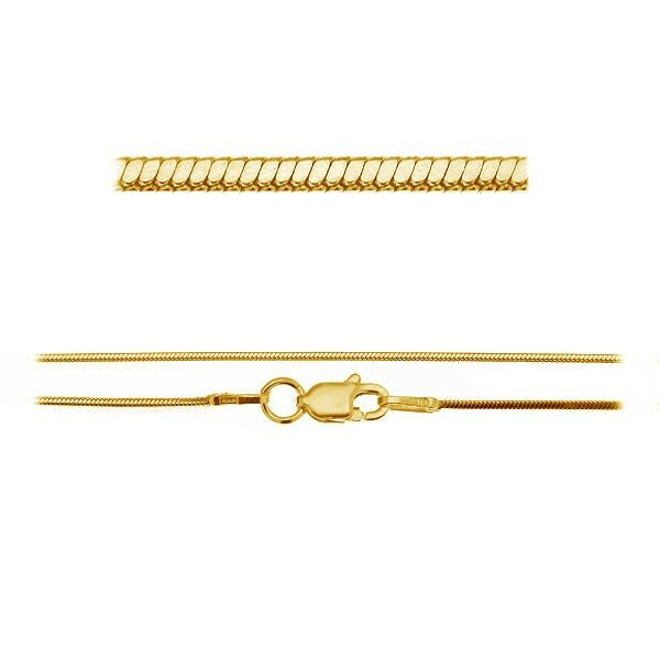 Gold-plated snake chain for women by Magpie Gems Ireland
